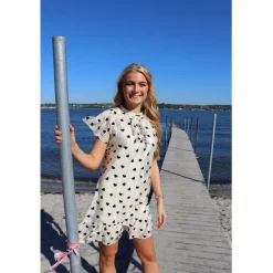 Liberté dame kjole Tia 22055 - CREME BLACK HEART New