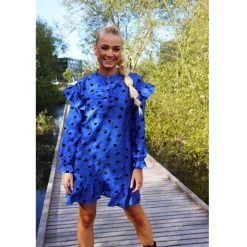 Liberté LIBERTÉ dame kjole TIA - Cobolt Blue Black Heart Sale