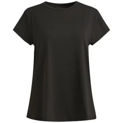 Liberté dame t-shirt 9581 ALMA - BLACK BLACK SIMILI New