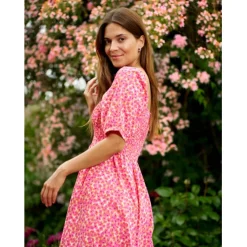 Liberté kjole gro - Pink Flower Discount