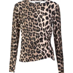 Liberté LIBERTE dame bluse ALMA TWIST - BIG LUX LEO FOSSIL Clearance