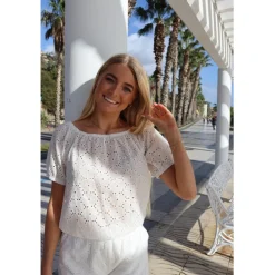 Liberté Liberte dame bluse REBEKKA 21714 - White Best