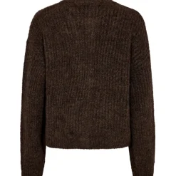 Liberté Liberte dame cardigan FRO O-NECK - Chocolate Online