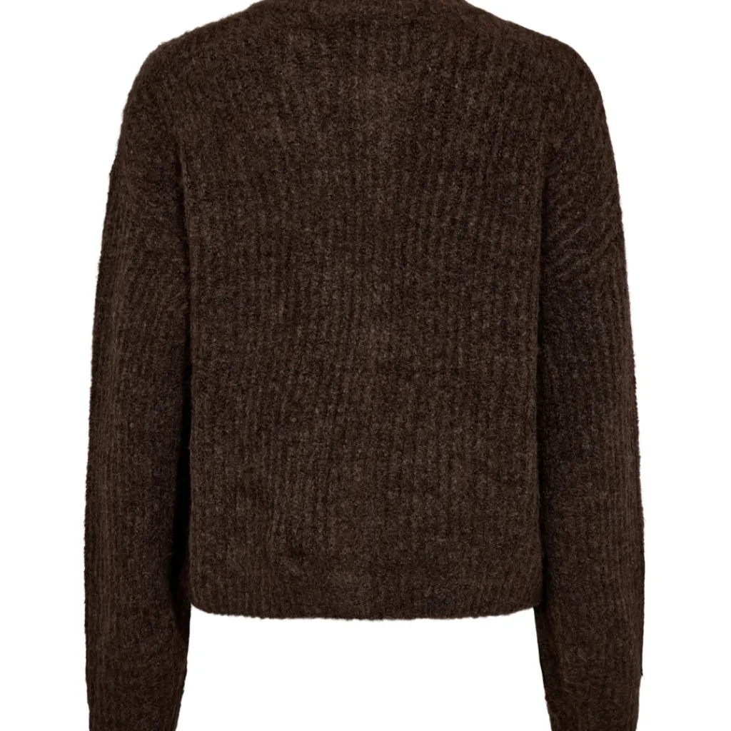 Liberté Liberte dame cardigan FRO O-NECK - Chocolate Online