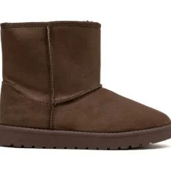 SHOES Lina dame bamsestøvle 6417 - Brown Hot