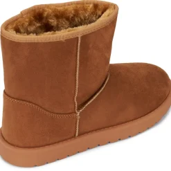 SHOES Lina dame bamsestøvle 6417 - Camel Sale