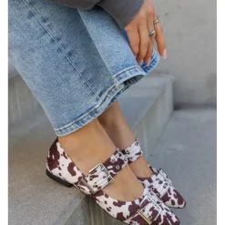 SHOES Livia dame ballerina sko 9725 - Cow Hot