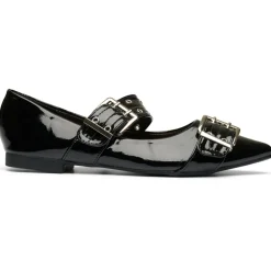 SHOES Livia dame ballerina sko 9725 - Black New