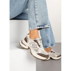 SHOES Lucia dame sneakers A-105 - Kaki Outlet