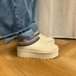 SHOES Lucie dame bamsestøvle WD151 - Beige Hot