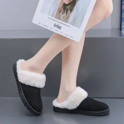 SHOES Lula dame hjemmesko 6436 - Black Outlet