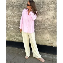 LULULIA Dame Bukser LuChloe 62671 - Yellow/White Outlet