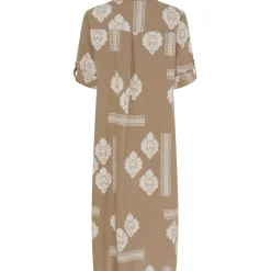 LULULIA Dame Kjole LuEva 94198 - Tabacco/Beige Online