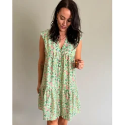 LULULIA Dame Kjole LuMonica 7124 - Aqua6632tpf Best