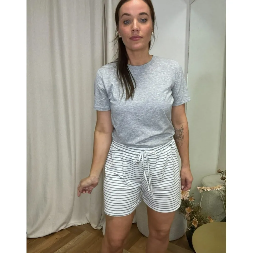 LULULIA Dame Shorts LUSELMA 62781 - Grey Melange
