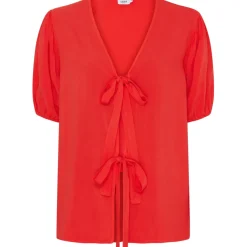 LULULIA Dame Skjorte LuBella 6191 - Red Best