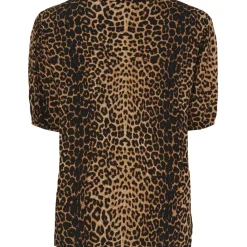 LULULIA Dame Skjorte LuBella 6191 - Leo Print Hot