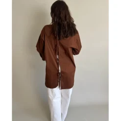 LULULIA Dame Skjorte LuVanessa 7178 - Brown Discount