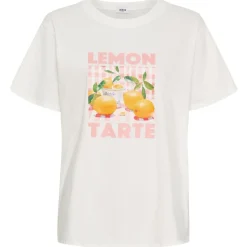 LULULIA Dame T-Shirt LuNoor 0588 - Offwhite Lemon New