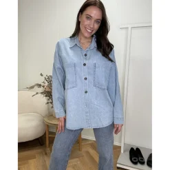 LULULIA Skjorte LuMolly 85530 - Light blue New