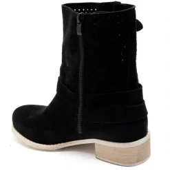 SHOES Malou dame bikerstøvler 9636A - Black Online