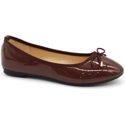 SHOES Malusine dame ballerina 9988-75 - Brown Clearance