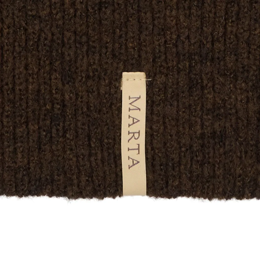 MARTA DU CHATEAU dame balaclava MdcFiluca FMHK6480 - Dark Brown Best