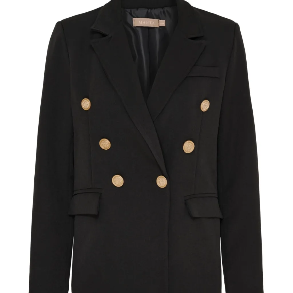 MARTA DU CHATEAU dame blazer MdcTopaz 2518109 - Black1 Clearance
