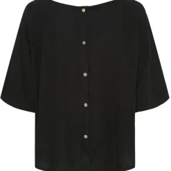 MARTA DU CHATEAU dame bluse 83428 - Black New Best