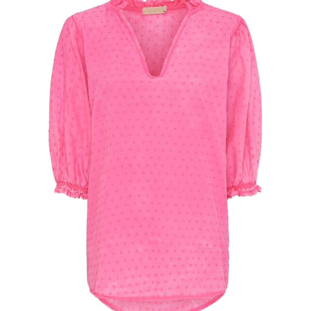 MARTA DU CHATEAU dame bluse 1471 - Fuxia Best