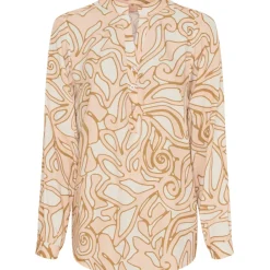 MARTA DU CHATEAU dame bluse MdcAstrid 8128 - Beige4392 New