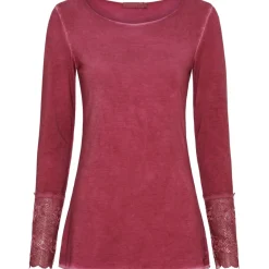 MARTA DU CHATEAU dame bluse 11297 - Bordeaux Hot