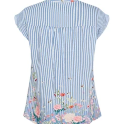 MARTA DU CHATEAU dame bluse MdcKassandra 4440 - Jeans4837