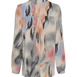 MARTA DU CHATEAU dame bluse MdcAstrid 8128 - Grigioq3006-11