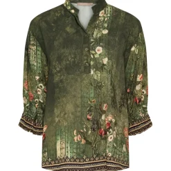 MARTA DU CHATEAU dame bluse MdcMelisande 7527 - Military5295tpg Sale