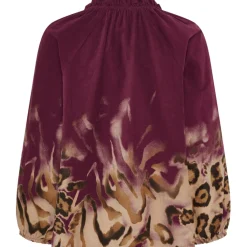 MARTA DU CHATEAU dame bluse MdcUna 004 - Prugna13 Clearance