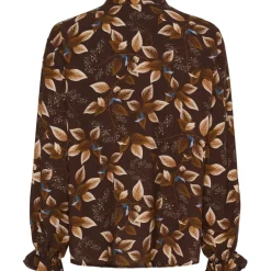 MARTA DU CHATEAU dame bluse MdcJoceline 5891 - Marrone840TPN Online