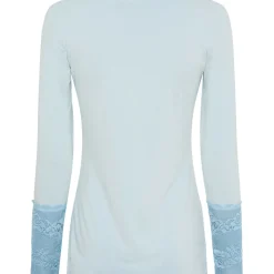 MARTA DU CHATEAU dame bluse 11297 - Denim Chiaro Online