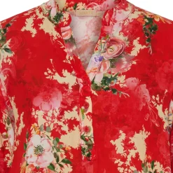 MARTA DU CHATEAU dame bluse MdcFranziska 1614new - Rosso Originale Clearance