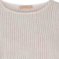 MARTA DU CHATEAU dame bluse MdcNatalie - Panna Old Rose 2017 Stripe Discount