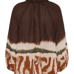 MARTA DU CHATEAU dame bluse MdcBelladonna 003 - Marrone Discount