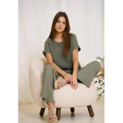 MARTA DU CHATEAU dame bluse MdcNatalie 83893 - Military2828 Online