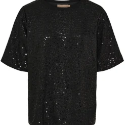 MARTA DU CHATEAU dame bluse MdcNynne 7693 - Black/Black Best