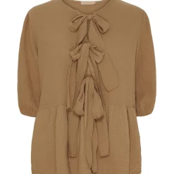 MARTA DU CHATEAU dame bluse MdcAngela - Macchiato Hot