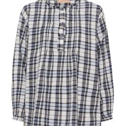 MARTA DU CHATEAU dame bluse MdcAstree 258008 - Blue43 Hot