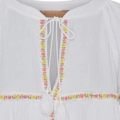 MARTA DU CHATEAU dame bluse MdcDebora - White Clearance