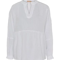 MARTA DU CHATEAU dame bluse MdcAlberta - White Discount