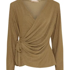 MARTA DU CHATEAU dame bluse MdcAndi 1612 - Gold Online