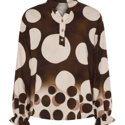 MARTA DU CHATEAU dame bluse MdcAspen 7704 - MarroneEZ552DB Online