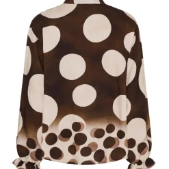 MARTA DU CHATEAU dame bluse MdcAspen 7704 - MarroneEZ552DB Online